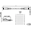 METZ BTR NETCOM 1308451500-E Cavo di rete Cat6a S/FTP (S-STP) nero da 1,5 m