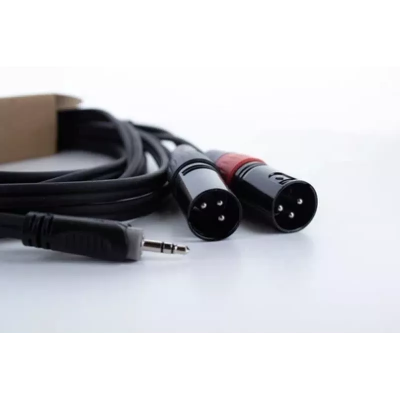 Cordial EY 3 WMM Cavo adattatore Y XLR 3,5mm jack TRS maschio su 2x XLR maschio 3m 14872