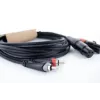 Cordial EU 3 FC Cavo audio XLR su RCA 3 m nero 14853