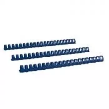 LMG BRP190-BL pettini per rilegatura in plastica blu per 145 fogli, dorso 19 mm, 100 pezzi