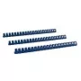 LMG BRP190-BL pettini per rilegatura in plastica blu per 145 fogli, dorso 19 mm, 100 pezzi