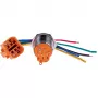 JOY-IT BUTTON22A-L-RD interruttore a pulsante a ritenuta, 250 V AC, 3 A, SPST-NO, rosso, IP67, IK10