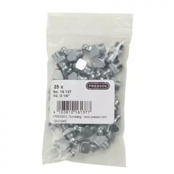 Pressol ingrassatore conico H2-45°, G 1/8 zincato, 25 pezzi (16 137)