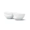 FIFTYEIGHT PRODUCTS T012201 set di ciotole 200ml sorridente e bacio porcellana bianca