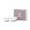 FIFTYEIGHT PRODUCTS T012201 set di ciotole 200ml sorridente e bacio porcellana bianca