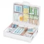 SÖHNGEN cassetta di pronto soccorso MT-CD 13169 DIN 13169 box di pronto soccorso industriale, ABS arancione, montaggio a parete, 2 scomparti, chiusure a ribalta, protezione da polvere e spruzzi, supporto a parete incluso, per >50 dipendenti 3001156