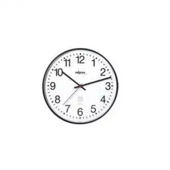 PEWETA orologio da parete radiocontrollato 30cm nero plastica movimento silenzioso 51.130.312