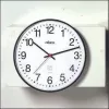 PEWETA orologio da parete radiocontrollato 30cm nero plastica movimento silenzioso 51.130.312