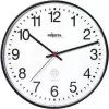 PEWETA orologio da parete radiocontrollato 30cm nero plastica movimento silenzioso 51.130.312