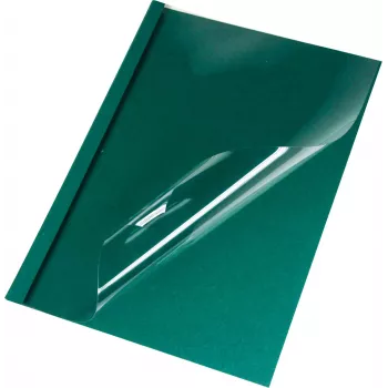 LMG cartelle per termorilegatura A4 6 mm lino verde 50 pezzi (BMDLEM-GR-R6)