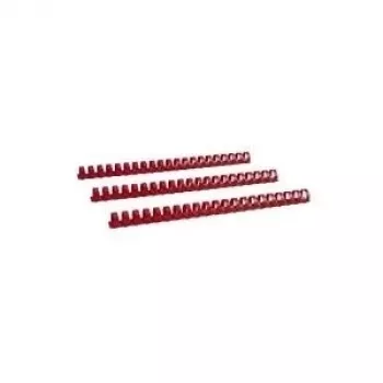 LMG elementi di rilegatura in plastica a pettine 19 mm rosso confezione da 100 (BRP190-RO)
