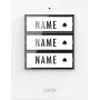 M-E MODERN-ELECTRONICS 41358 trasmettitore campanello senza fili illuminato con targhetta nome