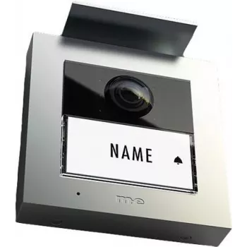 m-e modern-electronics VS-21 S Vistasmart videocitofono unità esterna, LAN/WLAN, argento 41362
