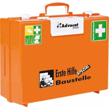 Söhngen Advocat kit di primo soccorso per cantieri DIN 13157, ABS arancione, 400 x 300 x 150 mm 0367001