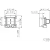 METZ CONNECT 1309413003-E kit di montaggio per moduli keystone C6Amodul RJ45