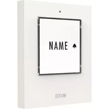 m-e modern-electronics 41356 trasmettitore campanello senza fili, illuminato, con targhetta nome