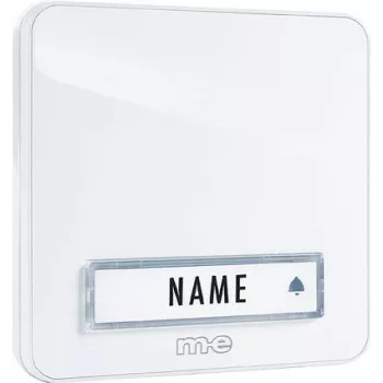 M-E MODERN-ELECTRONICS KTA-1 W pulsante campanello, da parete, bianco