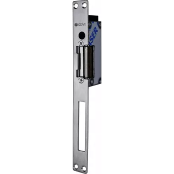 m-e modern-electronics F0513000024-B apriporta elettrico con sblocco meccanico, Fail-Secure, 8-12V AC/DC, forza di tenuta 3000 N, montaggio a incasso, grigio