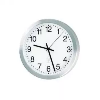 PEWETA orologio da parete wireless in alluminio 20cm argento 51.017.215