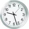 PEWETA orologio da parete wireless ALU D=30cm argento 51.017.315
