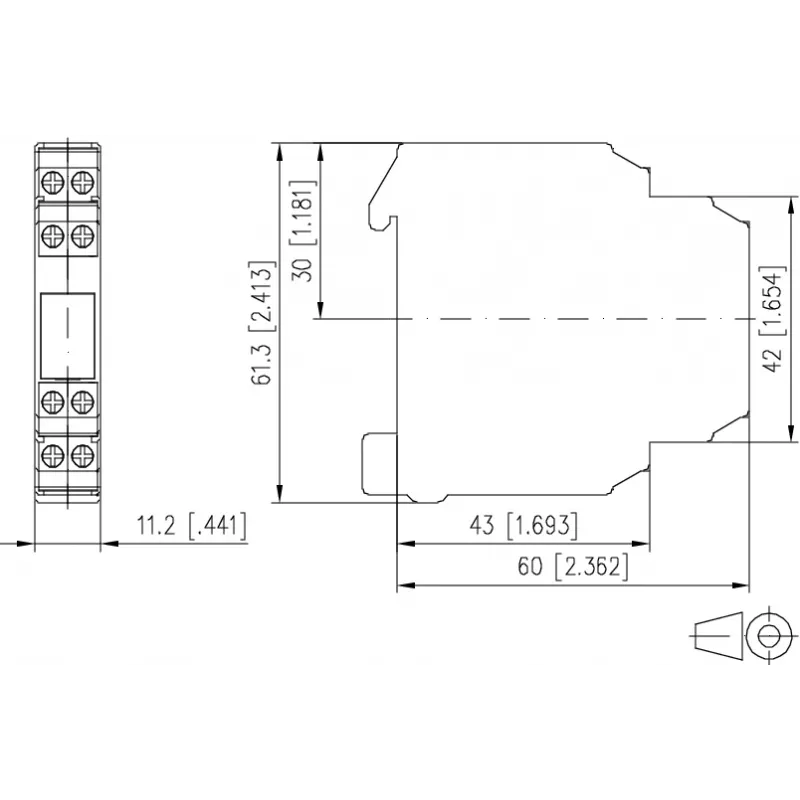 METZ CONNECT KRA-SR-M8/21 Modulo relè di potenza, 24 V AC/DC, 1 scambio, bianco (11064513)