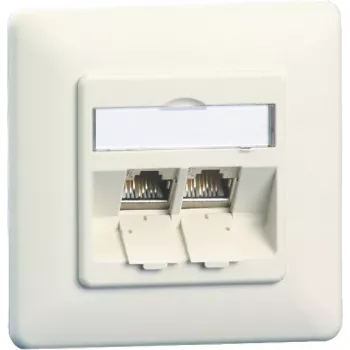 METZ CONNECT E-DAT modul 8/8(8) UP presa RJ45 da incasso Cat.6A schermata, bianco puro 1309121002-E-90