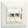 METZ CONNECT E-DAT modul 8/8(8) UP presa RJ45 da incasso Cat.6A schermata, bianco puro 1309121002-E-90