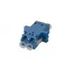 METZ CONNECT 15090074-I adattatore ibrido in fibra ottica LC duplex su SC simplex, Single-Mode OS2, blu