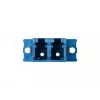 METZ CONNECT 15090074-I adattatore ibrido in fibra ottica LC duplex su SC simplex, Single-Mode OS2, blu
