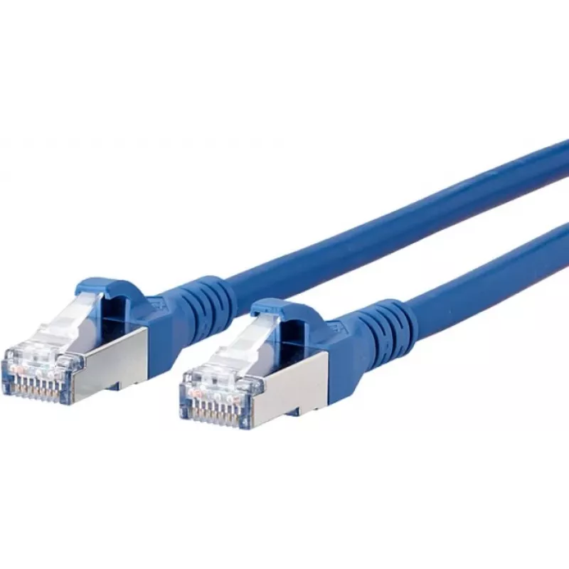 METZ BTR NETCOM cavo patch di rete CAT 6A S/FTP RJ45, 7 m, blu, snagless 1308457044-E