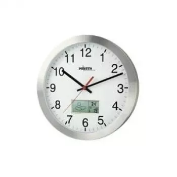 PEWETA orologio da parete radiocontrollato 51.161.315, quadrante bianco, 300 mm, DCF77