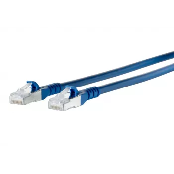 METZ BTR Netcom cavo patch di rete RJ45 CAT 6A S/FTP 1,5 m blu con protezione del nasello 1308451544-E