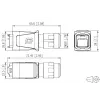 METZ BTR 14010850C0ME custodia connettore RJ45 V14 industriale IP67, push-pull, vuota