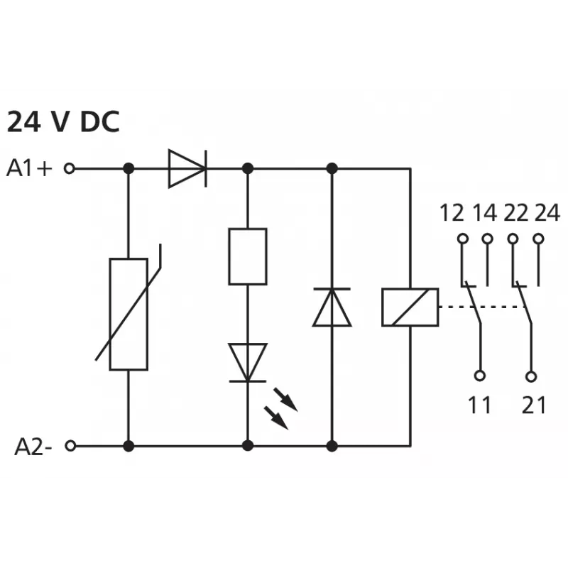 METZ CONNECT modulo di accoppiamento a 2 fili KRA-M8/21-21 24DC (11061925)