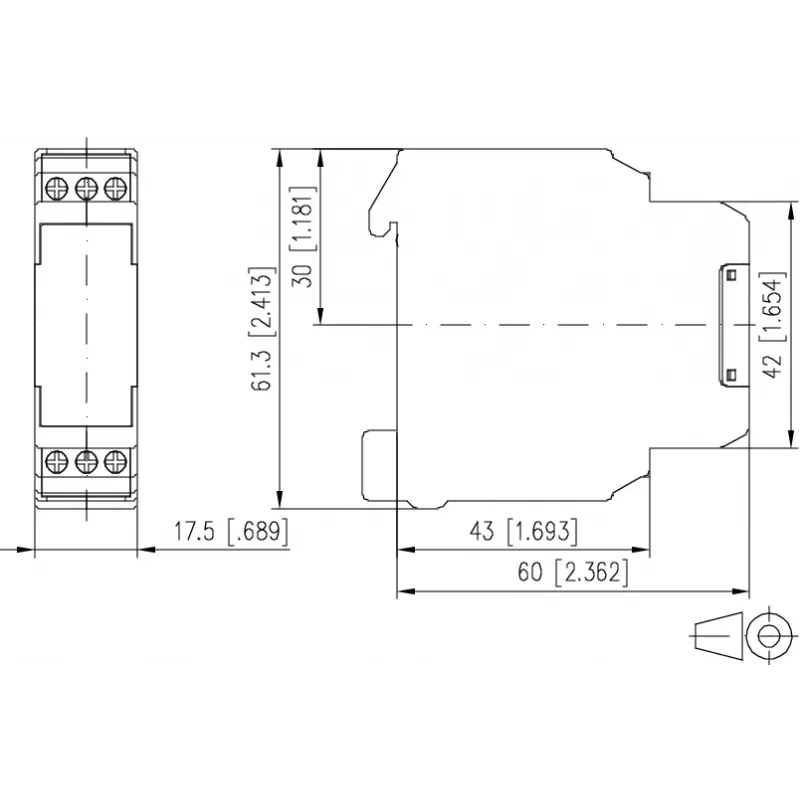 METZ CONNECT modulo di interfaccia a 1 canale senza livello di azionamento manuale KRS-E06 (110655)