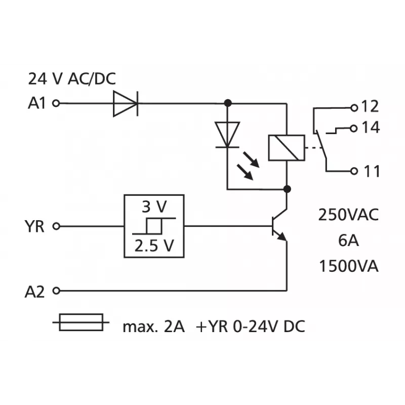 METZ CONNECT modulo di interfaccia a 1 canale senza livello di azionamento manuale KRS-E06 (110655)
