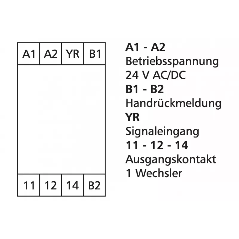 METZ CONNECT 110666 relè di potenza bianco DPDT 24V DC 8A montaggio PCB