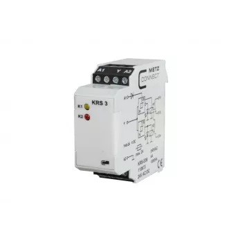 METZ CONNECT KRS-E08 3 24 V AC/DC modulo relè di interfaccia, 1 in scambio, 8 A, guida DIN 110673