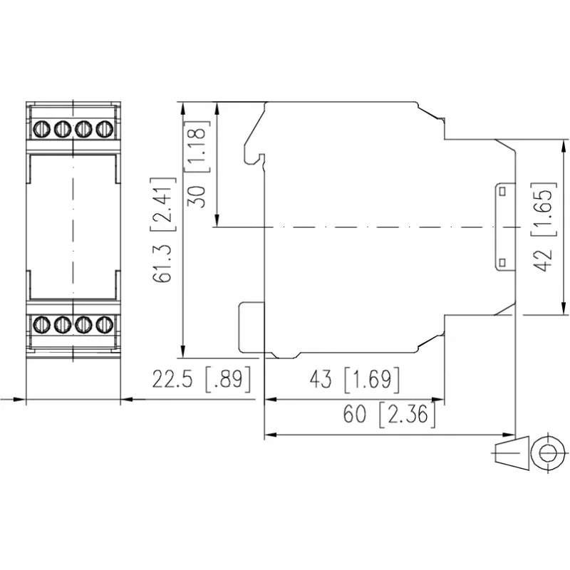 METZ CONNECT KRS-E08 3 24 V AC/DC modulo relè di interfaccia, 1 in scambio, 8 A, guida DIN 110673