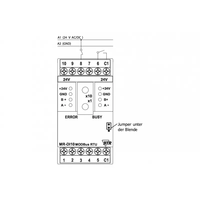 METZ Connect modulo di ingresso digitale Modbus 10DI 24VAC/VDC (1108311319)