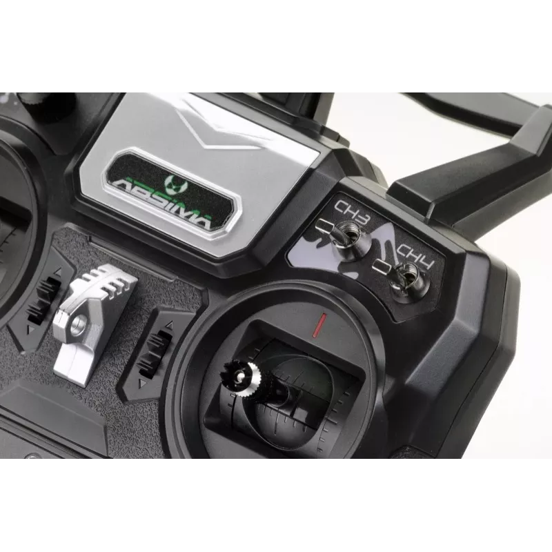 Absima SR4S radiocomando a stick 4 canali 2,4 GHz con ricevitore, nero
