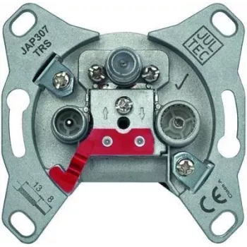 Jultec JAP307TRS presa d'antenna singola programmabile con attenuazione di derivazione 7 dB per TV, radio e SAT