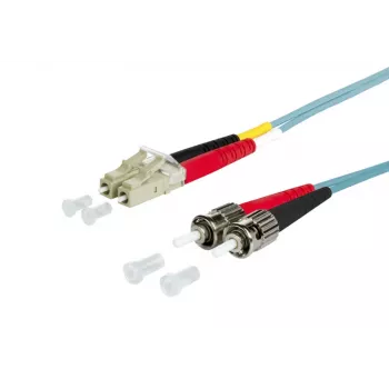 METZ OpDAT 151J1JOAOA0E Cavo patch in fibra ottica da LC-Duplex a ST OM3 Multimode, 10 m
