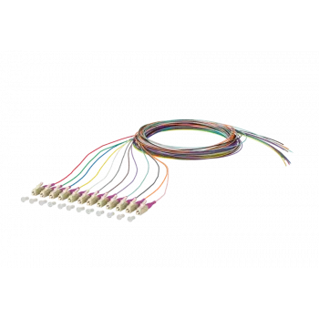 METZ CONNECT 150N1JO0020E cavo patch in fibra ottica OM4 multimodale, 12x LC Duplex, 2 m, nucleo 50 µm, multicolore