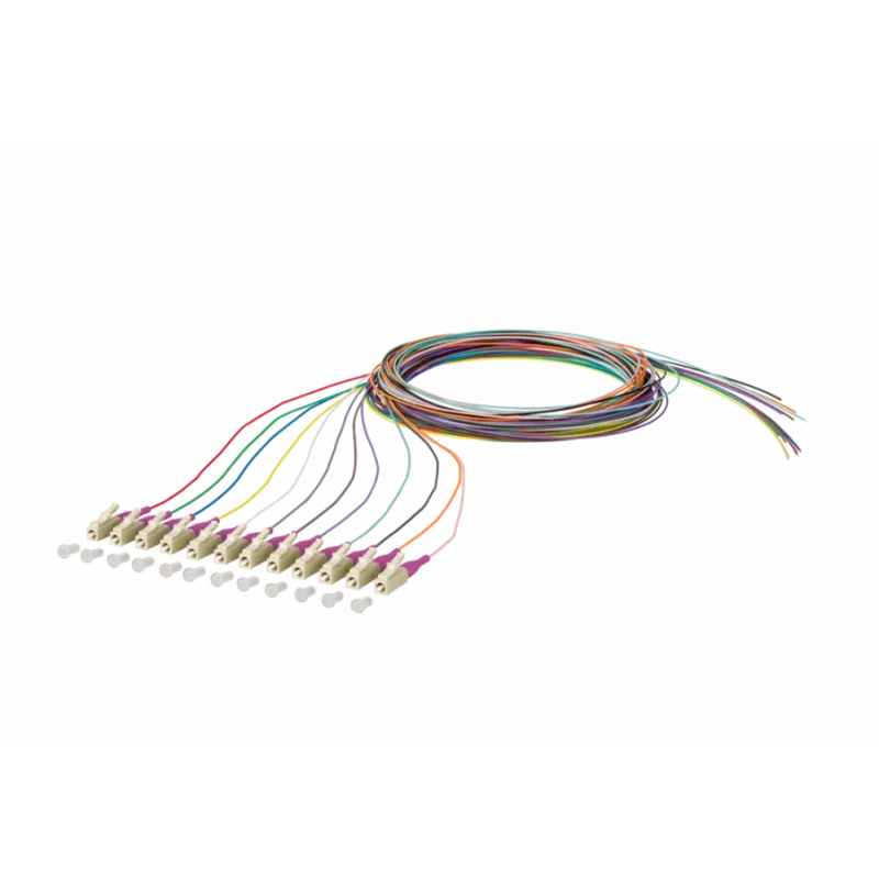 METZ CONNECT 150N1JO0020E cavo patch in fibra ottica OM4 multimodale, 12x LC Duplex, 2 m, nucleo 50 µm, multicolore