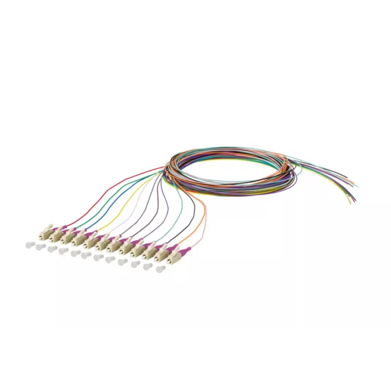 METZ CONNECT 150N1JO0020E cavo patch in fibra ottica OM4 multimodale, 12x LC Duplex, 2 m, nucleo 50 µm, multicolore