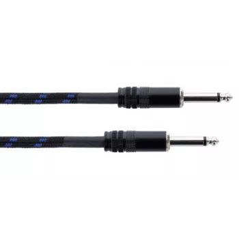 Cordial 14770 cavo audio jack mono 6,3 mm TS su 6,3 mm TS 5 m nero/blu tessile