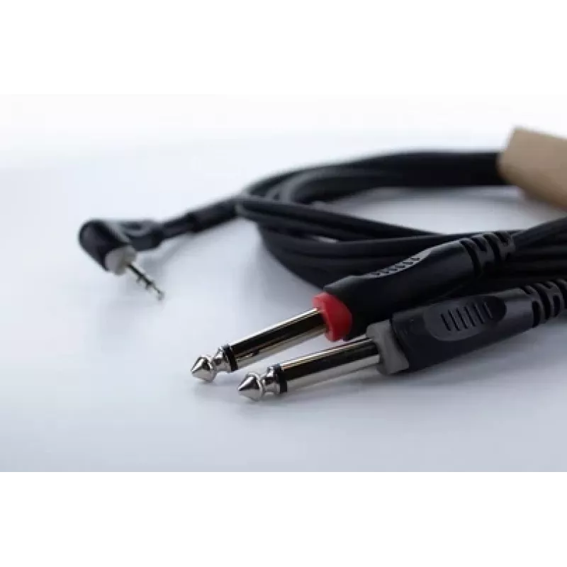 Cordial 14869 cavo adattatore audio a Y jack stereo 3,5mm su 2x jack mono 6,3mm 5m nero