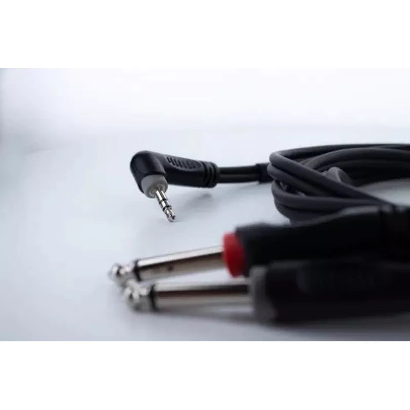 Cordial 14869 cavo adattatore audio a Y jack stereo 3,5mm su 2x jack mono 6,3mm 5m nero