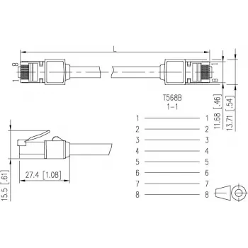 METZ CONNECT 13084V1500-E cavo di rete Cat6 S/FTP, RJ45, 1,5 m, nero